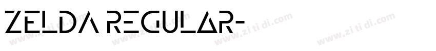 ZELDA Regular字体转换